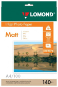 Бумага А4 Lomond Ink Jet матовая односторонняя (140 г/м2) 100л. 0102074