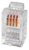 Коннектор RJ-11 4P4C VTE7718, VCOM
