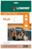 Бумага А4 Lomond Ink Jet матовая односторонняя (230 г/м2) 50л. 0102016
